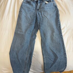 Abercrombie & Fitch Light Blue High-Rise Jeans Curve Love
